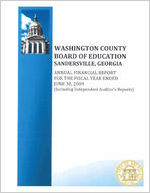 Washington County Board of Education, Sandersville, Georgia, annual financial report for the fiscal year ended June 30, 2009 (including independent auditor's reports)
