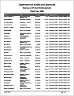 Wheeler County Board of Education, Alamo, Georgia, report on salary and travel for the fiscal year ended June 30, 2008