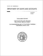 Management report, Chattahoochee-Flint Regional Educational Service Agency, an organizational unit of the state of Georgia, year ended June 30, 2004