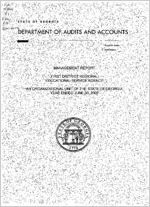 Management report, First District Regional Educational Service Agency, an organizational unit of the state of Georgia, year ended June 30, 2002