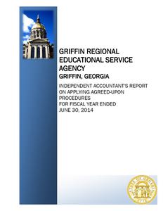 Griffin Regional Educational Service Agency, Griffin, Georgia, independent accountant's report on applying agreed-upon procedures for fiscal year ended June 30, 2014