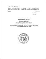 Management report, Oconee Regional Educational Service Agency, an organizational unit of the state of Georgia, year ended June 30, 2004