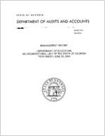 Management report, Department of Education, an organizational unit of the state of Georgia, year ended June 30, 2004