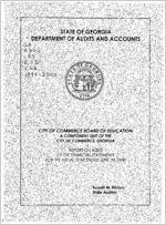 City of Commerce Board of Education, a component unit of the City of Commerce, Georgia, report on audit of the financial statements for the fiscal year ended June 30, 2000
