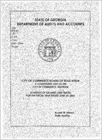 City of Commerce Board of Education, a component unit of the City of Commerce, Georgia, schedule of salaries and travel, year ended June 30, 2001