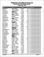 City of Pelham Board of Education, Mitchell County, Georgia, report on salary and travel for the year ended June 30, 2014