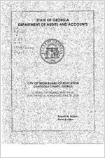 City of Trion Board of Education, Chattooga County, Georgia, schedule of salaries and travel, year ended June 30, 2000