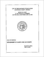 City of Trion Board of Education, Chattooga County, Georgia, report on audit of the financial statements for the fiscal year ended June 30, 2005