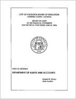 City of Valdosta Board of Education, Lowndes County, Georgia, report on audit of the financial statements for the fiscal year ended June 30, 2006