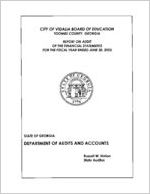 City of Vidalia Board of Education, Toombs County, Georgia, report on audit of the financial statements for the fiscal year ended June 30, 2003