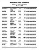 City of Vidalia Board of Education, Toombs County, Georgia, report on salary and travel for the fiscal year ended June 30, 2008
