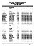 City of Vidalia Board of Education, Toombs County, Georgia, report on salary and travel for the fiscal year ended June 30, 2009