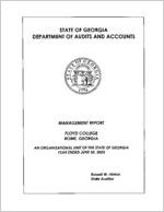 Management report, Floyd College, Rome, Georgia, an organizational unit of the state of Georgia, year ended June 30, 2005