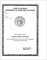 Management report, Georgia Forestry Commission, an organizational unit of the state of Georgia,  year ended June 30, 2000