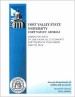 Fort Valley State University, Fort Valley, Georgia, report on audit of the financial statements for the fiscal year ended June 30, 2010