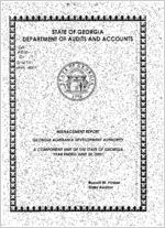 Management report, Georgia Agrirama Development Authority, a component unit of the state of Georgia,year ended June 30, 2001 [June 30, 2001]