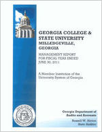 Georgia College and State University, Milledgeville, Georgia, management report for fiscal year ended June 30, 2011