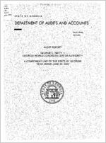 Audit report, George L. Smith, II, Georgia World Congress Center Authority, a component unit of the state of Georgia, year ended June 30, 2002
