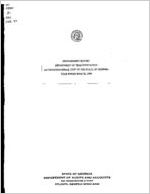 Management report, Department of Transportation, an organizational unit of the state of Georgia, year ended June 30, 1999