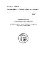 Management report, Georgia Bureau of Investigation, an organizational unit of the state of Georgia,  year ended June 30, 2003
