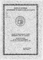 Judges of the Probate Courts Retirement Fund of Georgia, report on review of the financial statements for the fiscal year ended June 30, 2001