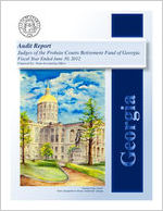Audit report, Judges of the Probate Courts Retirement Fund of Georgia, year ended June 30, 2012