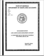 Management report, Lake Lanier Islands Development Authority, a component unit of the state of Georgia, year ended June 30, 2001