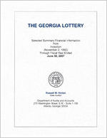 The Georgia Lottery: selected summary financial information from inception (November 2, 1992) through fiscal year ended June 30, 2007
