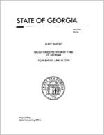 Audit report, Magistrates Retirement Fund of Georgia, year ended June 30, 2008