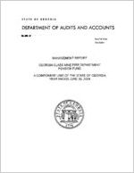 Management report, Georgia Class Nine Fire Department Pension Fund, a component unit of the state of Georgia, year ended June 30, 2004