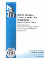 North Georgia College and State University, Dahlonega, Georgia, report on audit of the financial statements for the fiscal year ended June 30, 2010