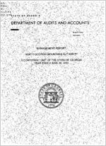 Management report, North Georgia Mountains Authority, a component unit of the state of Georgia, year ended June 30, 2002