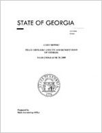 Audit report, Peace Officers' Annuity and Benefit Fund of Georgia, year ended June 30, 2009