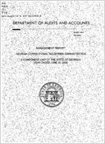 Management report, Georgia Correctional Industries Administration, a component unit of the state of Georgia, year ended June 30, 2002