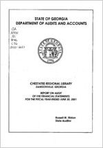 Chestatee Regional Library, Dawsonville, Georgia, report on audit of the financial statements for the fiscal year ended June 30, 2001