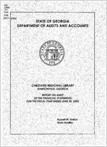 Chestatee Regional Library, Dawsonville, Georgia, report on audit of the financial statements for the fiscal year ended June 30, 2002