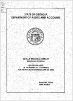 Satilla Regional Library, Douglas, Georgia, report on audit of the financial statements for the fiscal year ended June 30, 2002