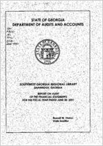 Southwest Georgia Regional Library, Bainbridge, Georgia, report on audit of the financial statements for the fiscal year ended June 30, 2001