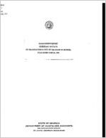 Management report, Secretary of State, an organizational unit of the state of Georgia, year ended June 30, 1999