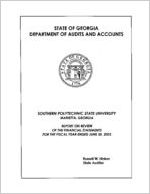 Southern Polytechnic State University, Marietta, Georgia, report on review of the financial statements for the fiscal year ended June 30, 2003
