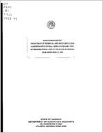 Management report, Department of Technical and Adult Education, Administrative Central Office, (Oversight Unit), year ended June 30, 1999