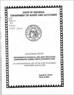 Management report, Department of Technical and Adult Education, Administrative Central Office, (Oversight Unit), year ended June 30, 2000