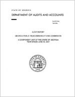 Audit report, Georgia Public Telecommunications Commission, a component unit of the state of Georgia, year ended June 30, 2007
