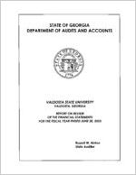 Valdosta State University, Valdosta, Georgia, report on review of the financial statements for the fiscal year ended June 30, 2003
