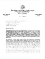 Altamaha Technical College, Jesup, Georgia, management letter, November 5, 2007