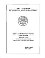 Coosa Valley Technical College, Rome, Georgia, report on audit of the financial statements for the fiscal year ended June 30, 2005