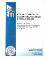 Heart of Georgia Technical College, Dublin, Georgia, report on audit of the financial statements for the fiscal year ended June 30, 2011