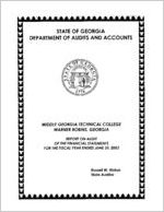Middle Georgia Technical College, Warner Robins, Georgia, report on audit of the financial statements for the fiscal year ended June 30, 2003