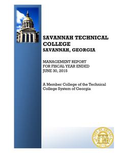 Savannah Technical College, Savannah, Georgia, independent accountant's report on applying agreed-upon procedures for the fiscal year ended 2014 June 30