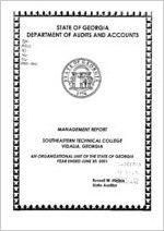 Management report, Southeastern Technical College, Vidalia, Georgia, an organizational unit of the state of Georgia, year ended June 30, 2001